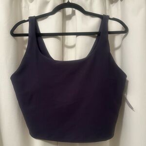 Old Navy Active Powersoft Longline Light Support Navy Blue Sports Bra Size XL
